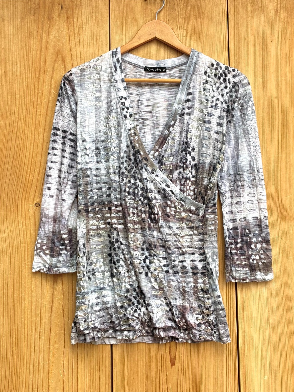 David Cline Sparkly Top Sz Medium
